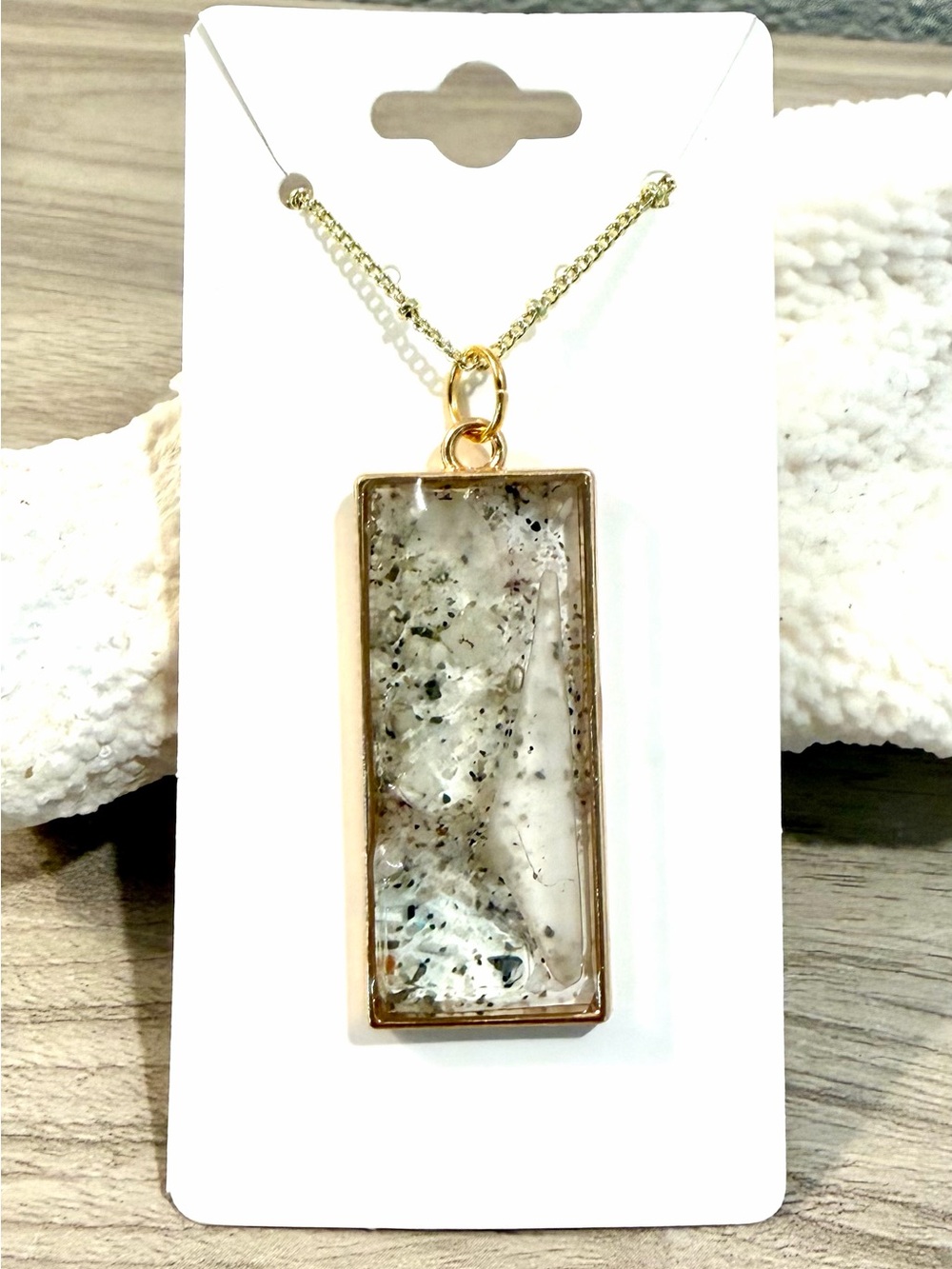 123. Multi colored sea glass pendant necklace